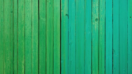 Fototapeta premium Texture of green wooden boards, ideal for background use in rustic design