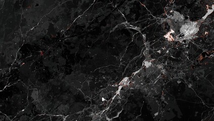Elegant jet-black marble surface, ideal for upscale design applications
