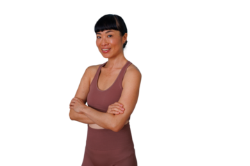 Professional businesswoman talking on phone, communicating and networking, having a conversation, transparent background
