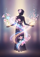 Feminine Energy Abstract Portrait