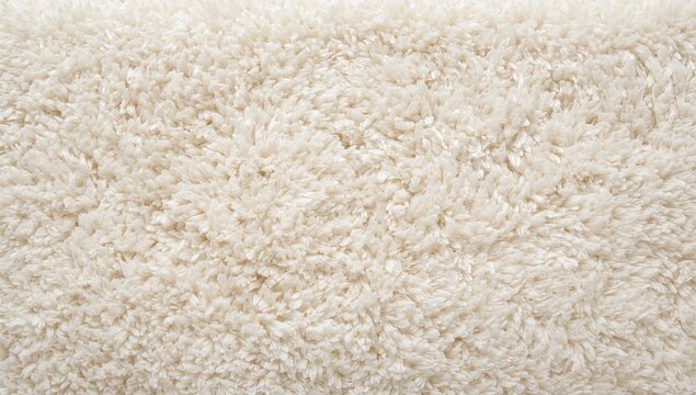 Soft white shag carpet texture, plush textile ideal for home decor,