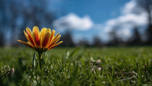 The vibrant spring blooms in the garden, showcasing seasonal change