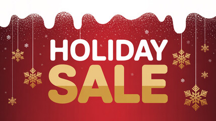 Holiday sale poster
