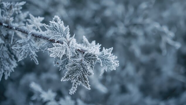 Frosty Leaf Spines, showcasing seasonal change - Powered by Adobe