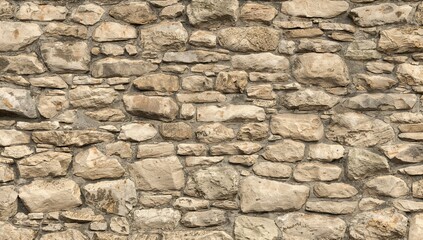 Seamless texture of aged French stonework in traditional masonry, ideal for background applications