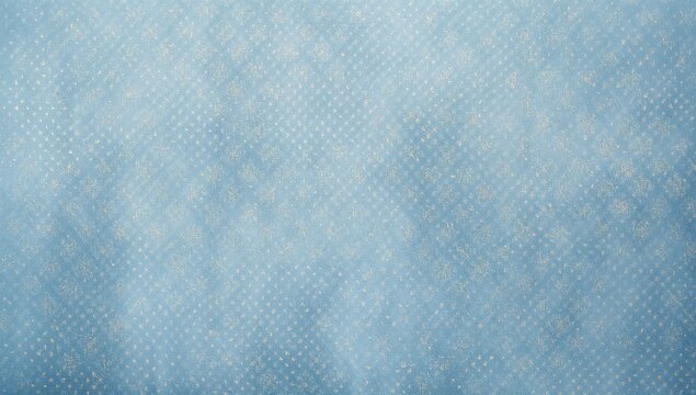 White polka dots on blue textile surface, suitable for background design