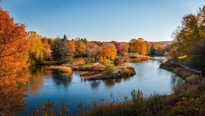 The most beautiful park in Bucharest, showcasing seasonal change