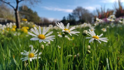 Morning Daisy Blossoms, seasonal change