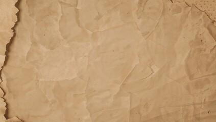 Obraz premium Old brown paper texture background, vintage scratched newspaper pattern with ripped edges, suitable for editorial header background