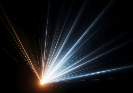 Dynamic burst of bright light energy radiating outwards, creating a modern, abstract, and powerful visual effect for tech or science concepts.