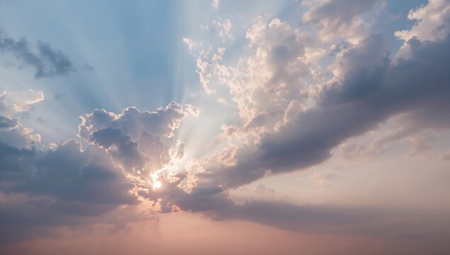 Serene sky with soft clouds, ideal backdrop for relaxation or meditation