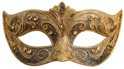 Elegant metallic glitter party mask clipart for masquerade events glamorous design artistic environment
