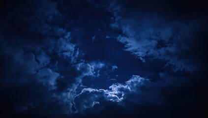 Dramatic Overcast Night Sky, atmospheric conditions,