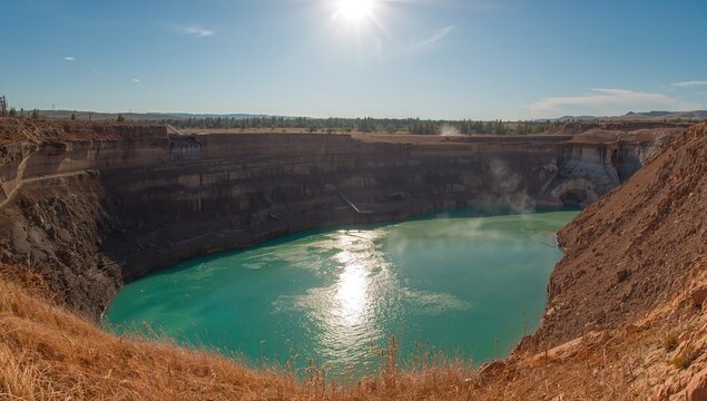 Limestone extraction in open pit mining, assessing environmental impact