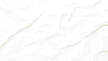 Blank white crumpled and creased paper poster texture background