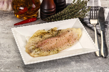 Baked tilapia fish with spices