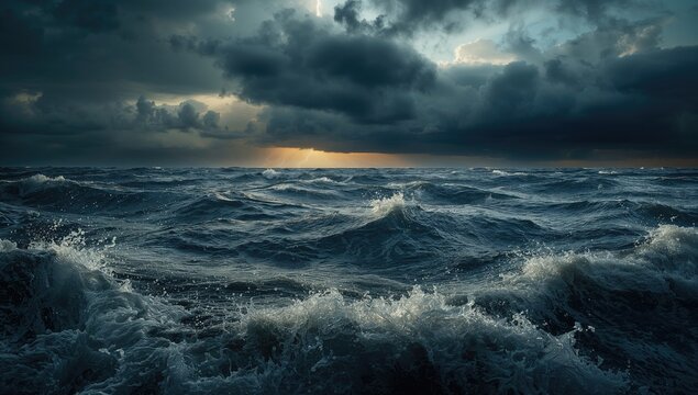 Stormy waters and abstract natural backdrops for design, suitable for UI backdrop