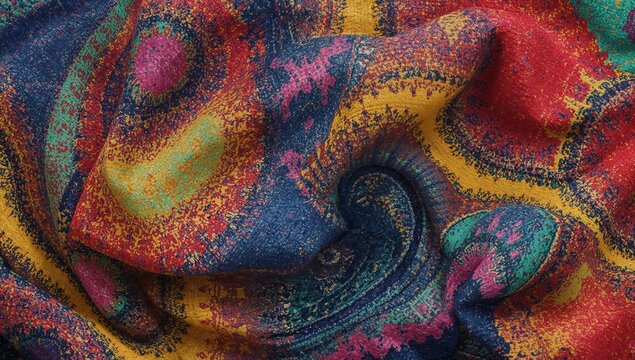 Textile fiber fabric material background for editorial header design