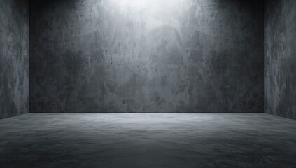 Room featuring smooth concrete walls and flooring, minimalist design, modern industrial aesthetic