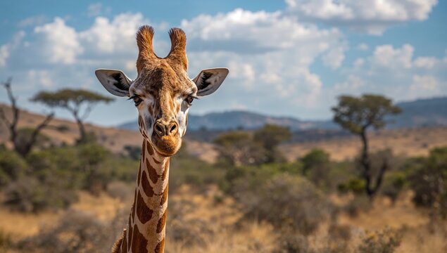 A giraffe in a natural habitat, highlighting the importance of wildlife preservation