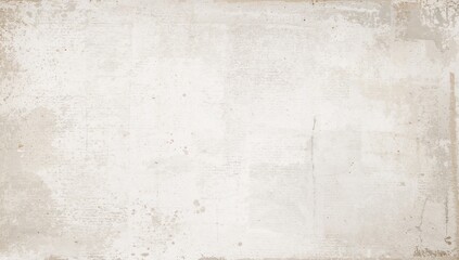 Aged Newspaper Texture, White Distressed Paper Surface, Patterned Background with Text Area, Retro Grunge Style
