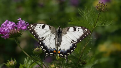 Obraz premium Butterflies in flight, showcasing intricate patterns and diverse colors, emphasizing the beauty of nature
