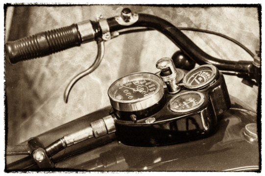 vieille photo d'une moto vintage, PNG fond transparent