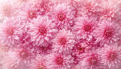 Pink Dahlia floral backdrop, suitable for editorial design, Earth Day