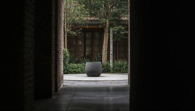 Distinct object in surroundings emphasizing contrast, enhancing focus on unique features