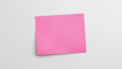 Pink sticky note, ideal for reminders and notes, organizational tool
