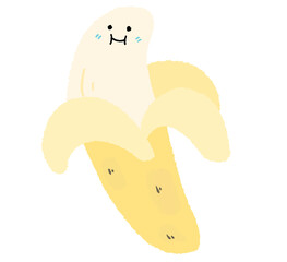 yellow banana cartoon