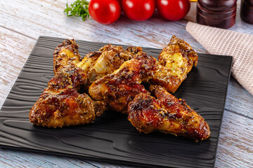Baked chicken wings with spices