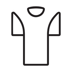 Outline Icon of a Short- Sleeved T- Shirt t-shirt clothing