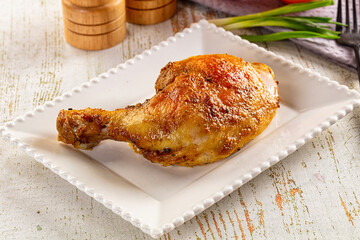 Roasted tasty hot chicken leg