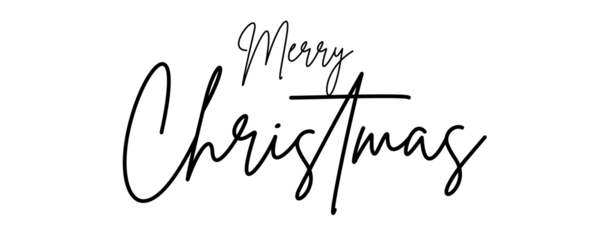 Merry Christmas Text PNG