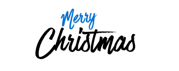Merry Christmas Text PNG