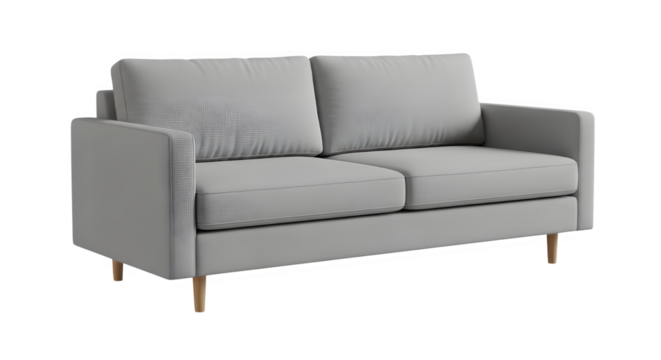 Modern two-seater sofa with soft cushions for a cozy living space, perfect for relaxing afternoons and adding elegance to any home decor