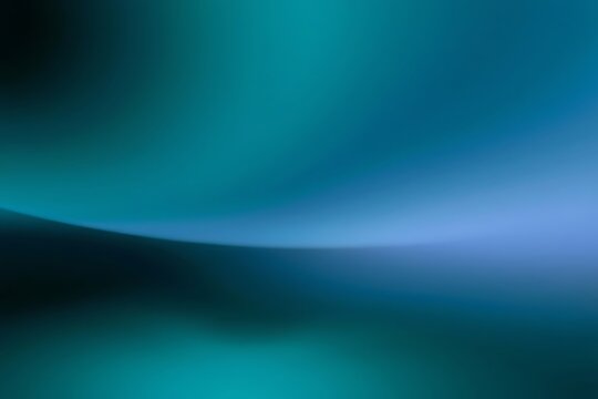 Generative AI abstract gradient with flowing teal and blue tones.