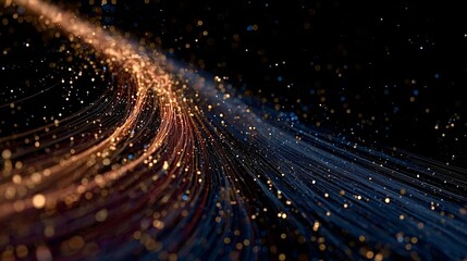 Data fiber optic network transmitting digital information flow