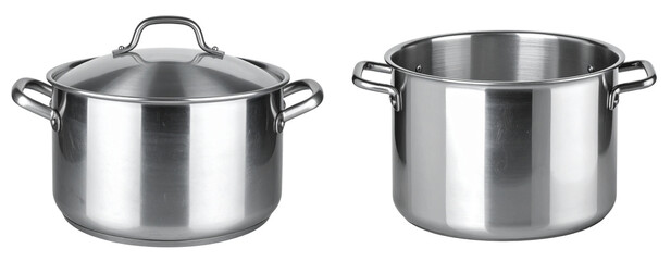 Large Aluminum Cooking Pot with Handles PNG Cutout