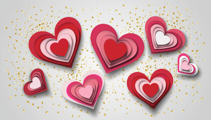 valentine hearts background