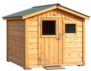  Simple Farm Chicken Coop with Door and Window PNG