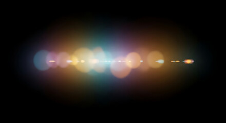 Vibrant bokeh light flares create a magical, ethereal glow perfect for adding artistic flair to any project, evoking wonder and excitement.