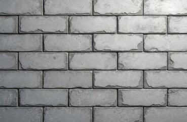 Obraz premium Grey concrete blocks form a wall. Rough textured rectangular bricks are stacked in a repeating pattern. This background offers a modern architectural element for design.