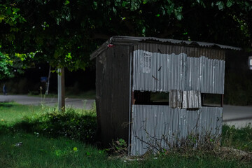 old barn in the city woods
