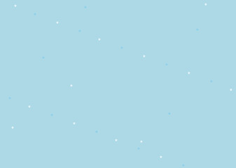 Soft blue wavy lines pattern with tiny white stars background