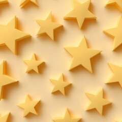 Yellow star pattern on a light yellow background