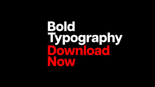 Typography Bold 12