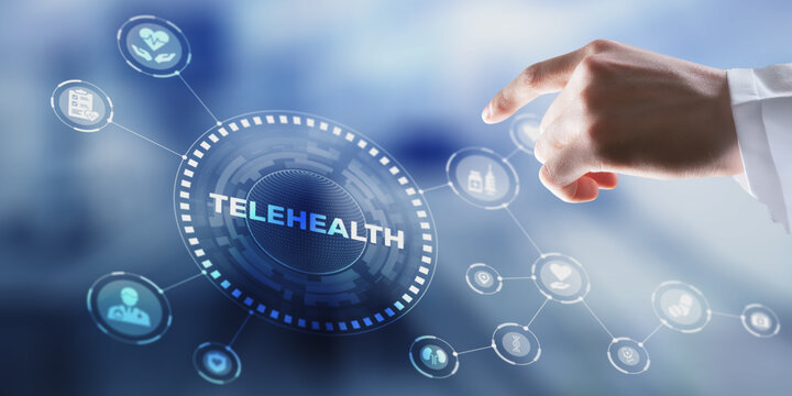 Telehealth and remote medical consultation through digital healthcare platform - Powered by Adobe