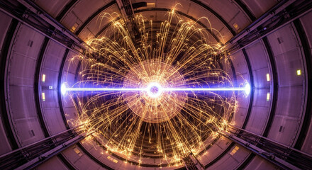 Obraz premium quark gluon energy ribbons